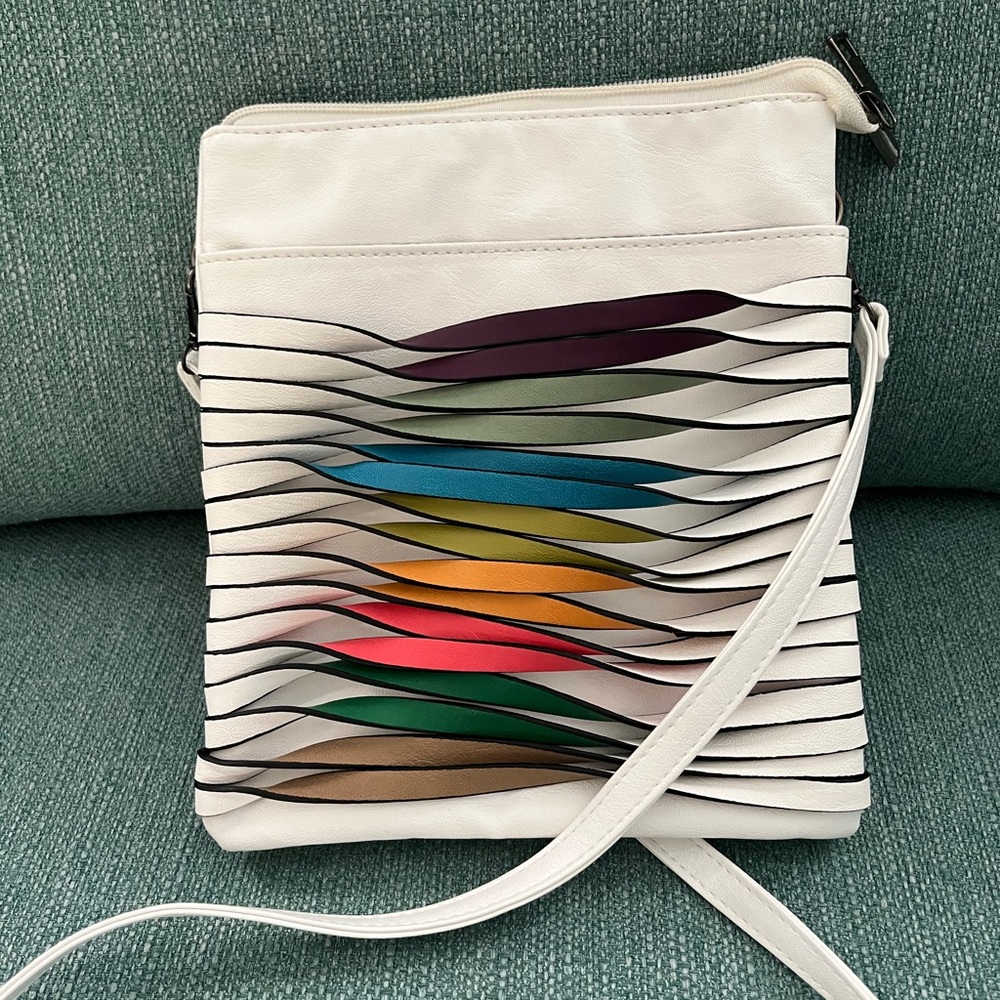 Italian leather funky bag
